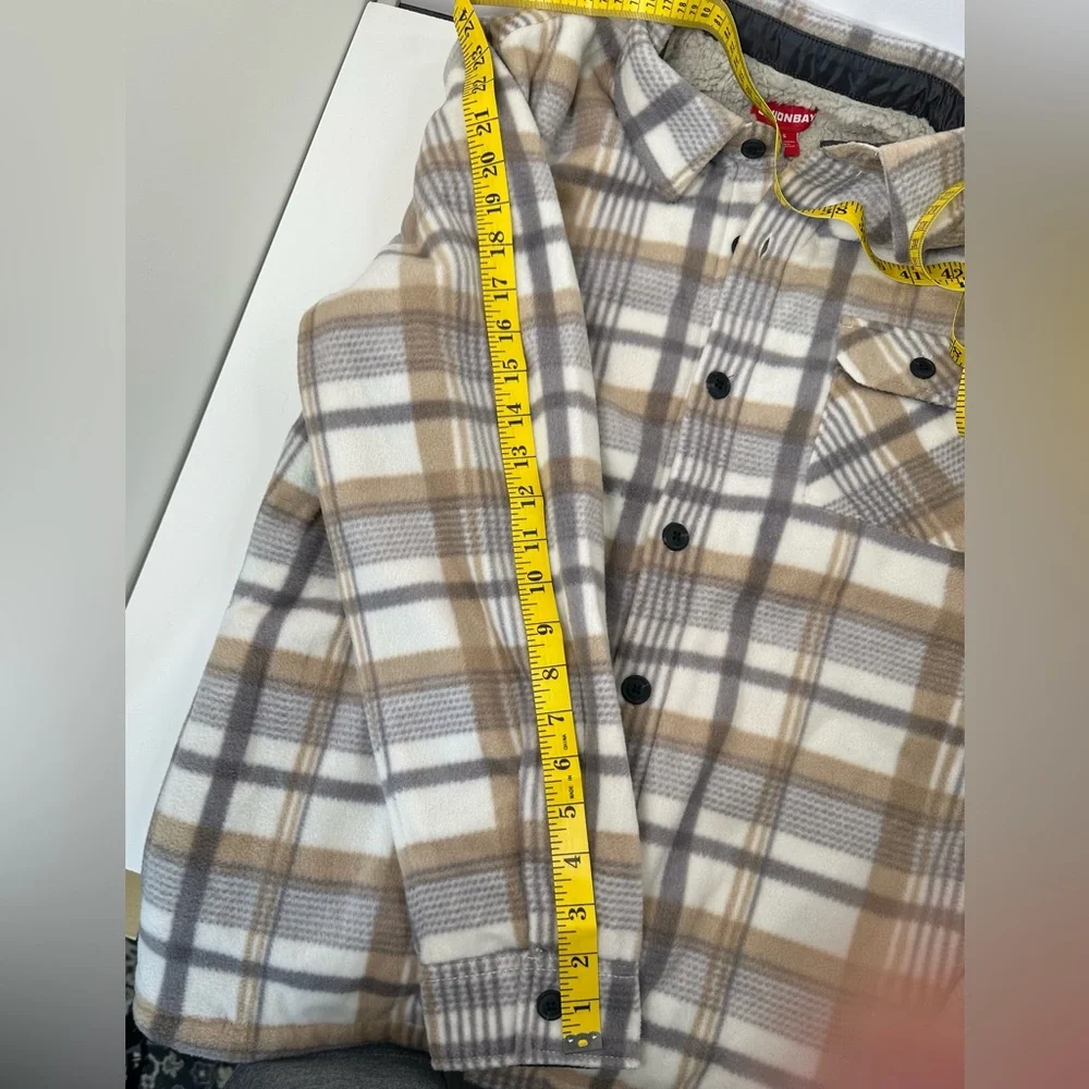 UNIONBAY Woodsman Microfleece Lined Flannel Shirt Jacket/Size Small